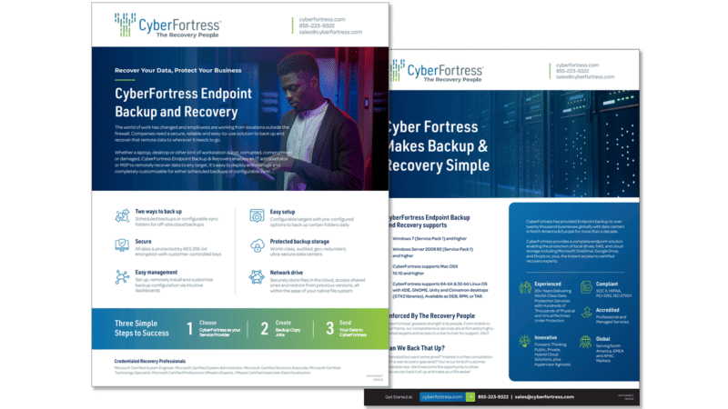 Cyberfortress Endpoint Backup and Recovery