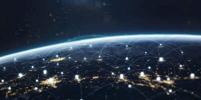 Data points around the globe