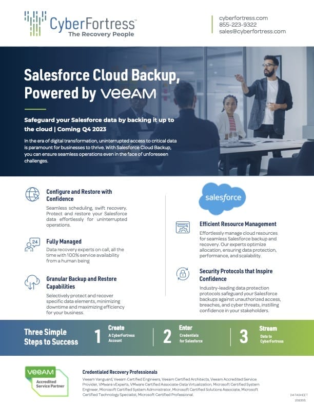 Salesforce Cloud Backup Powered by Veeam