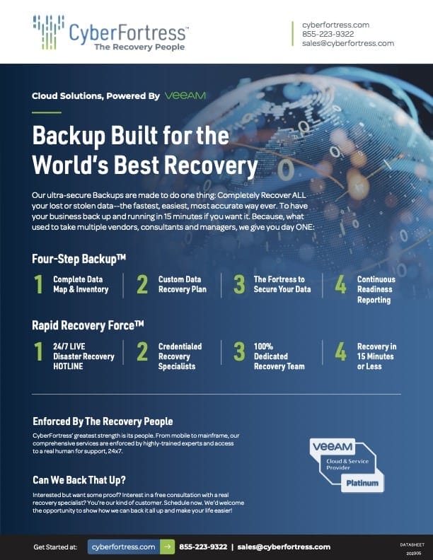 Backup built for the World's Best Recovery