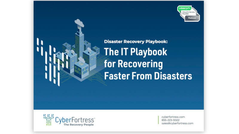 THE IT Playbook for recovering faster from disasters