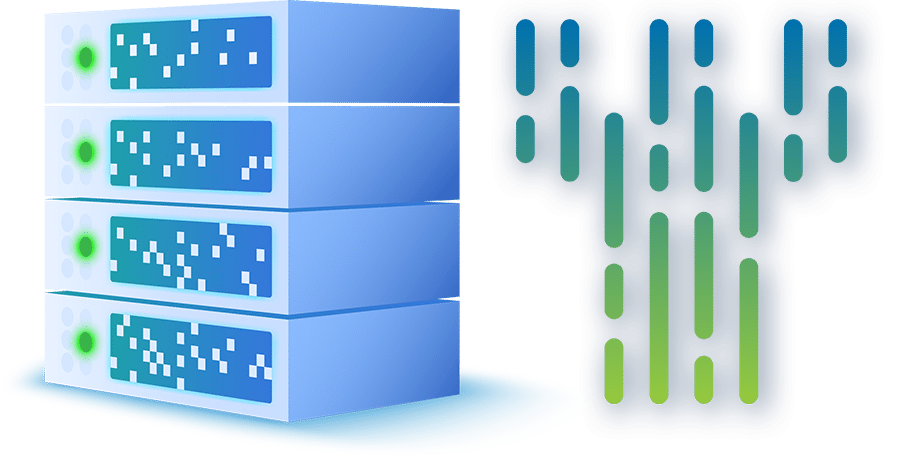 servers drawing with cyberfortress logo