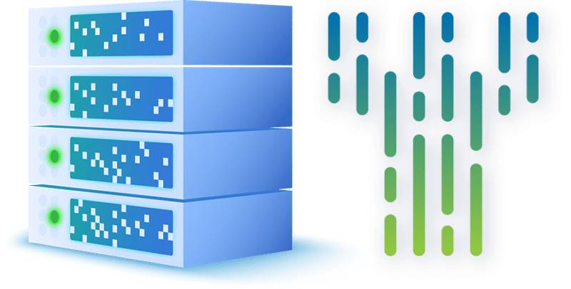servers drawing with cyberfortress logo