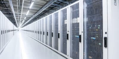 Modern Data Center with Efficient Server Racks